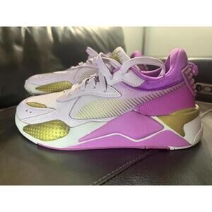 Puma RsX I Am Brave Lace Up Womens Purple Sneakers Casual Shoes size 10